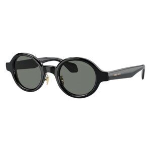 New GIORGIO ARMANI Black Round AR8205 6060/1 Sunglasses Women